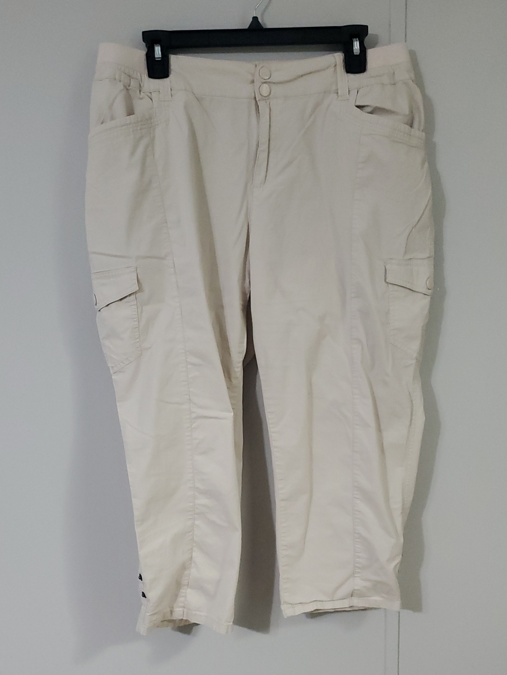 Cato Women's Light Cream  Pants with Side Pockets